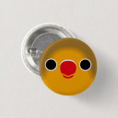 Das Gesicht eines Fisch-Liebhabers Button (Vorne & Hinten)