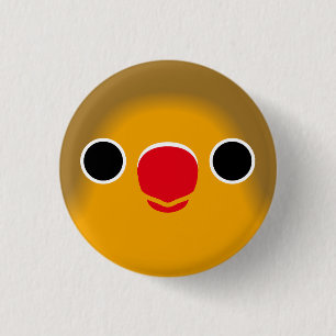 Das Gesicht eines Fisch-Liebhabers Button