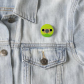 Das Gesicht eines Gelbhaubenzwergpapageis Button (Beispiel)