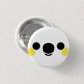 Das Gesicht eines Gelbkakados Button (Vorne & Hinten)