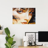 Das Gesicht eines Golden Girl Poster (Heimbüro)