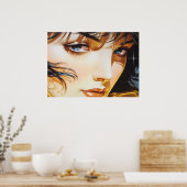 Das Gesicht eines Golden Girl Poster (Küche)