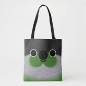 Das Gesicht eines Grünwangenpapageis Tasche (Vorderseite)