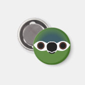 Das Gesicht eines Hahns Ara Magnet (Vorderseite/Rückseite)