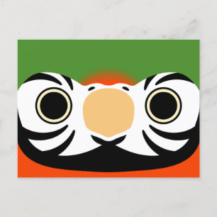 Das Gesicht eines Harlequin Macaw Feiertagspostkarte