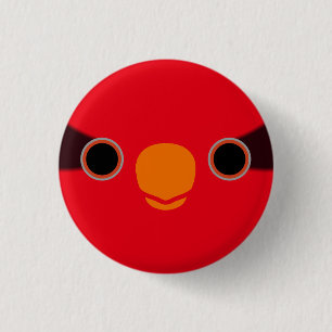 Das Gesicht eines Josephine-Loriketts Button