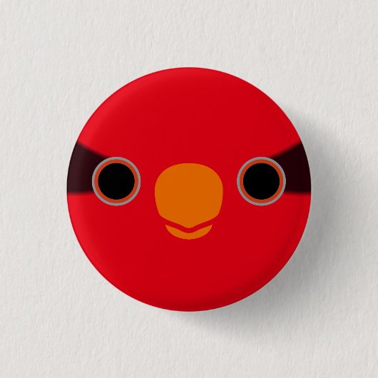 Das Gesicht eines Josephine-Loriketts Button (Vorderseite)