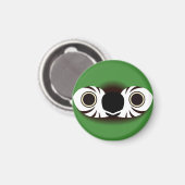 Das Gesicht eines Kastanienbrauens Magnet (Vorderseite/Rückseite)
