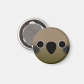 Das Gesicht eines Keas Magnet (Vorderseite/Rückseite)