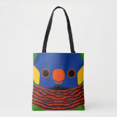 Das Gesicht eines Kokoslori Tasche (Vorderseite)