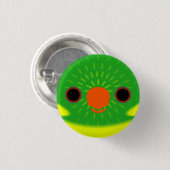 Das Gesicht eines Lorikets aus Leaf Button (Vorne & Hinten)