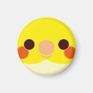 Das Gesicht eines Lutino-Cockatiels Magnet
