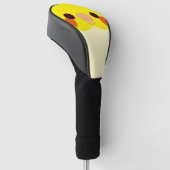 Das Gesicht eines Lutino-Nymphensittichs Golf Headcover (angewinkelt)