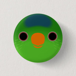 Das Gesicht eines Meeks Loriket Button