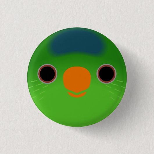 Das Gesicht eines Meeks Loriket Button (Vorderseite)