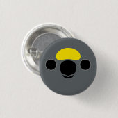 Das Gesicht eines Meyer's Papagei Button (Vorne & Hinten)