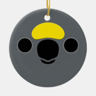 Das Gesicht eines Meyer's Papagei Keramik Ornament