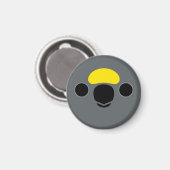 Das Gesicht eines Meyer's Papagei Magnet (Vorderseite/Rückseite)