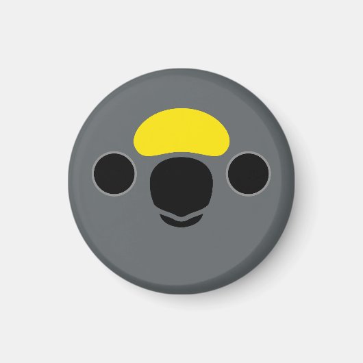 Das Gesicht eines Meyer's Papagei Magnet (Vorne)