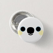 Das Gesicht eines mit Schwefel verkleideten Kakado Button (Vorne & Hinten)