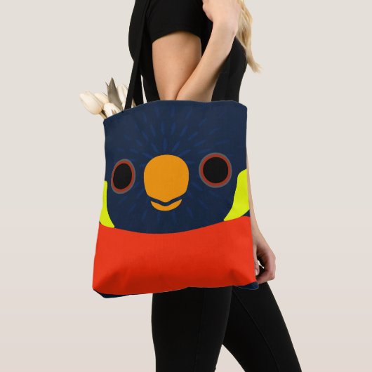 Das Gesicht eines Mitchell-Lorikeets Tasche (Von Nahem)