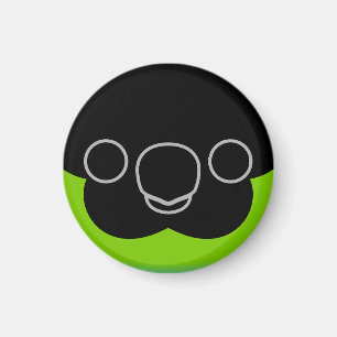 Das Gesicht eines Nanday-Parketts Magnet