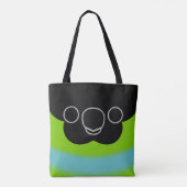 Das Gesicht eines Nanday-Sittichs Tasche (Rückseite)