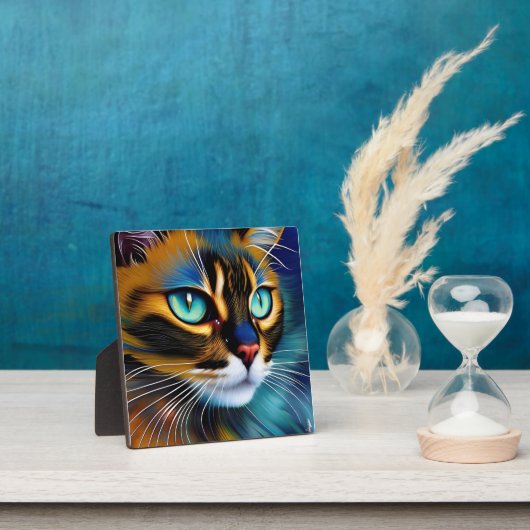 Das Gesicht eines niedlichen Lynx-Punktes Siam Fotoplatte (InSitu)