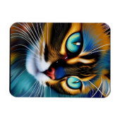 Das Gesicht eines niedlichen Lynx-Punktes Siam Magnet (Horizontal)