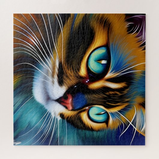 Das Gesicht eines niedlichen Lynx-Punktes Siam Puzzle (Horizontal)