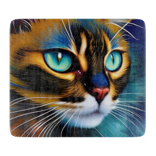 Das Gesicht eines niedlichen Lynx-Punktes Siam Schneidebrett