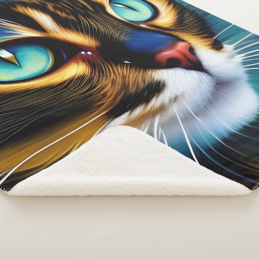 Das Gesicht eines niedlichen Lynx-Punktes Siam Sherpadecke (3/4)