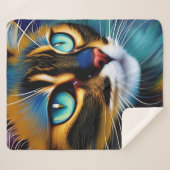 Das Gesicht eines niedlichen Lynx-Punktes Siam Sherpadecke (Vorderseite (Horizontal))