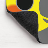 Das Gesicht eines normalen grauen männlichen Nymph Mousepad (Ecke)