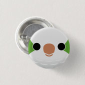 Das Gesicht eines normalen Monk Parakeet Button (Vorne & Hinten)