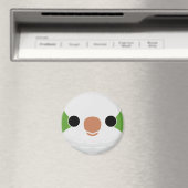Das Gesicht eines normalen Monk Parakeet Magnet (In Situ (Geschirrspüler))
