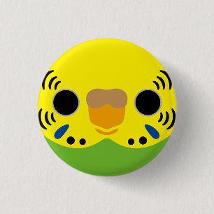 Das Gesicht eines normalen weiblichen Haushalts Button