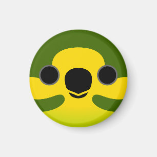 Das Gesicht eines Papageis mit gelbem Ohr Magnet
