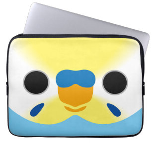 Das Gesicht eines pastellfarbenen Regenbogenmännch Laptopschutzhülle