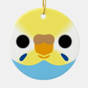 Das Gesicht eines pastellfarbenen Regenbogenweibch Keramik Ornament