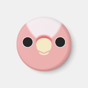 Das Gesicht eines rosa Kakados Magnet