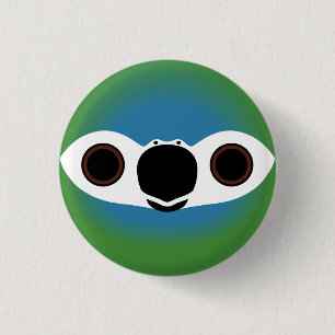 Das Gesicht eines Rot-Bauchs Button