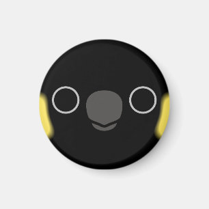 Das Gesicht eines schwarzen Gelbschwanzkakados Magnet