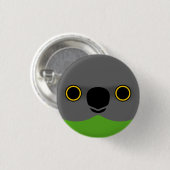 Das Gesicht eines Senegal-Papagei Button (Vorne & Hinten)