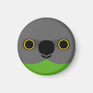 Das Gesicht eines Senegal-Papagei Magnet