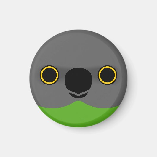 Das Gesicht eines Senegal-Papagei Magnet (Vorne)