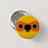 Das Gesicht eines Sonnenbehagens Button (Vorne & Hinten)