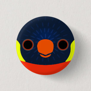 Das Gesicht eines Sonnenuntergangs Button