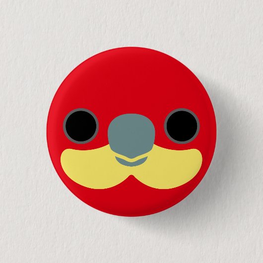 Das Gesicht eines Westerns Rosella Button (Vorderseite)