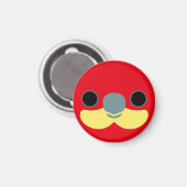 Das Gesicht eines Westerns Rosella Magnet (Vorderseite/Rückseite)